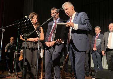 Συναυλία της HARMONIA JURIS στο δημοτικό θέατρο " Απόλλων" του Πύργου, σε εκδήλωση για την ημέρα της δικαιοσύνης